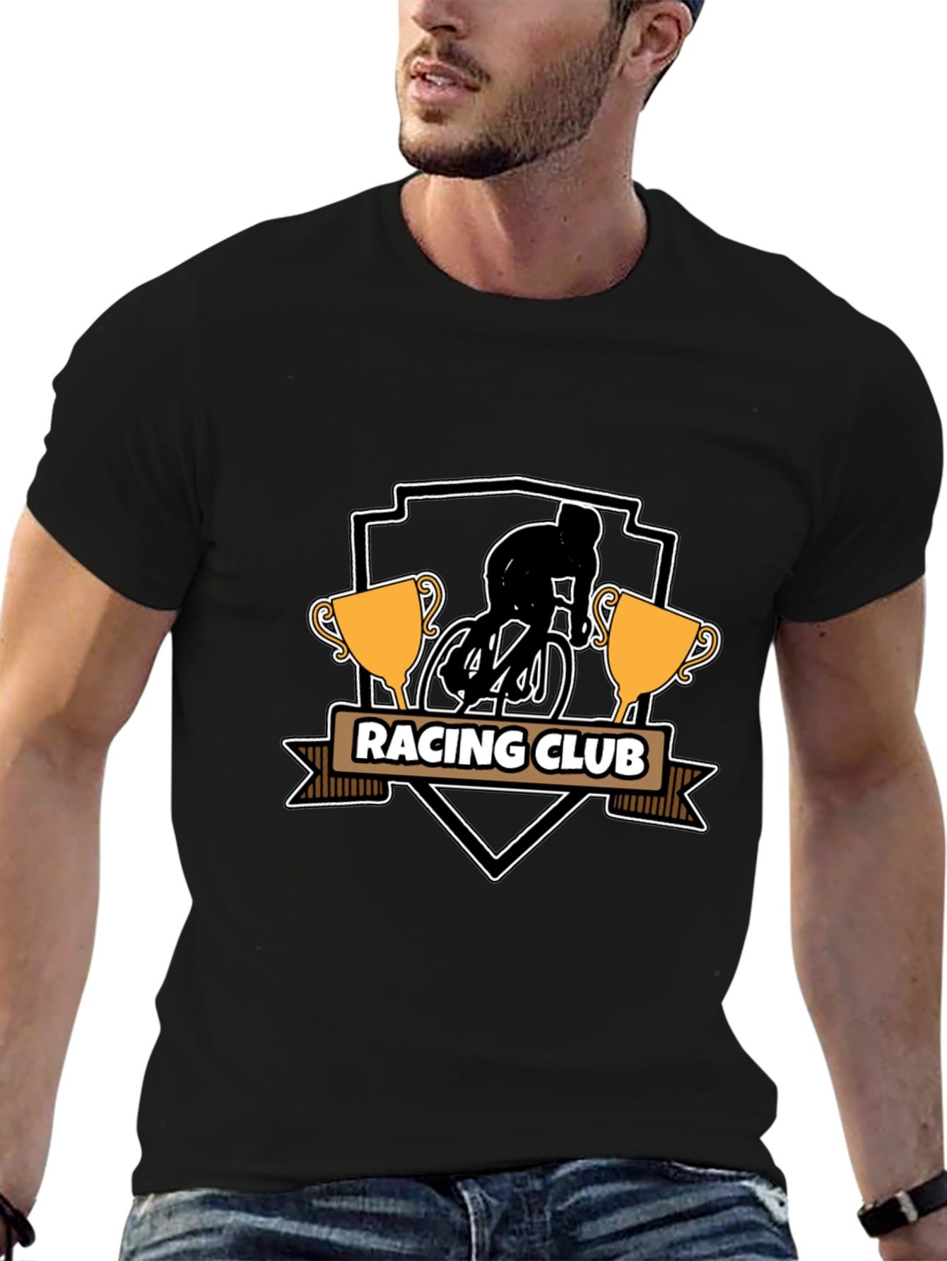 Racing Club T-Shirt - Cyclist Design