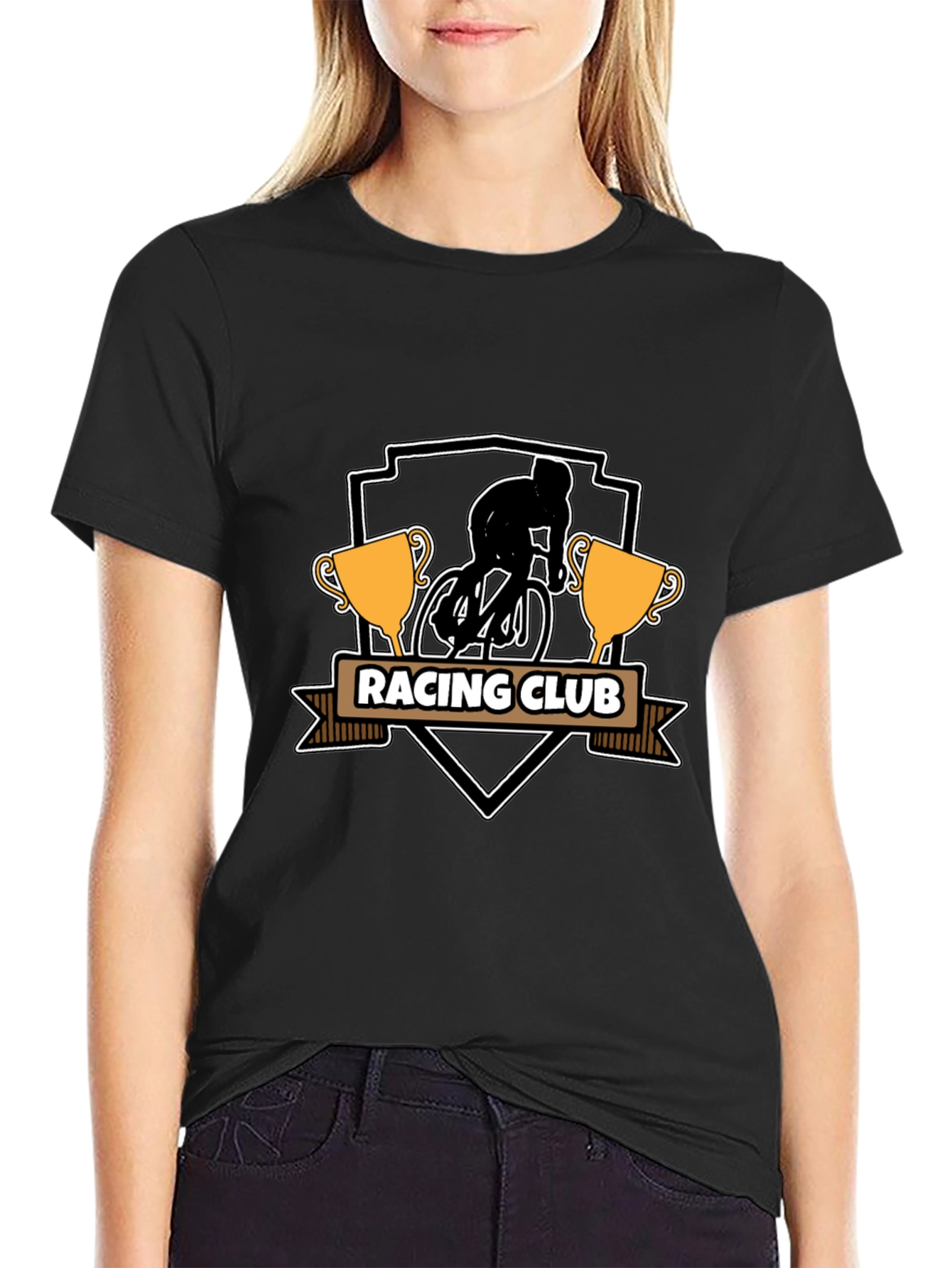 Racing Club T-Shirt - Cyclist Design