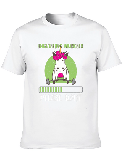 Installing Muscles Unicorn T-Shirt