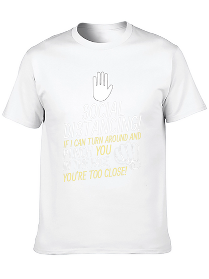 Social Distancing Punch Graphic T-Shirt