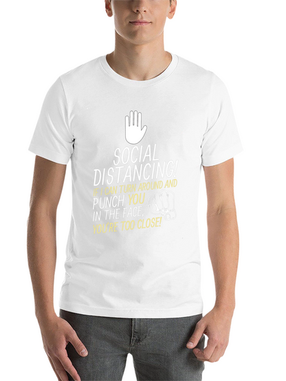 Social Distancing Punch Graphic T-Shirt