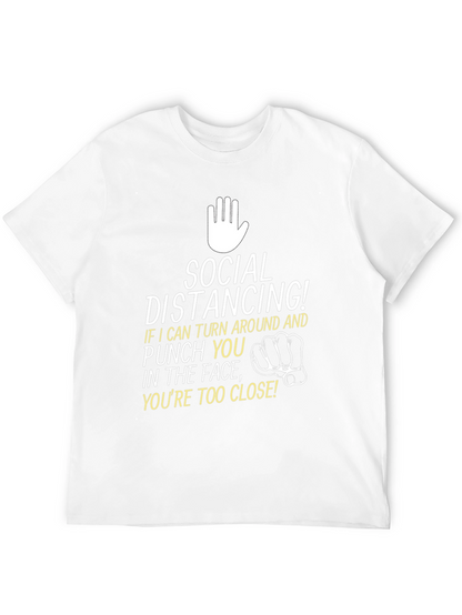 Social Distancing Punch Graphic T-Shirt
