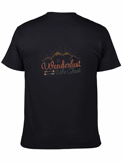 Wanderlust Graphic Tee - Black Short Sleeve