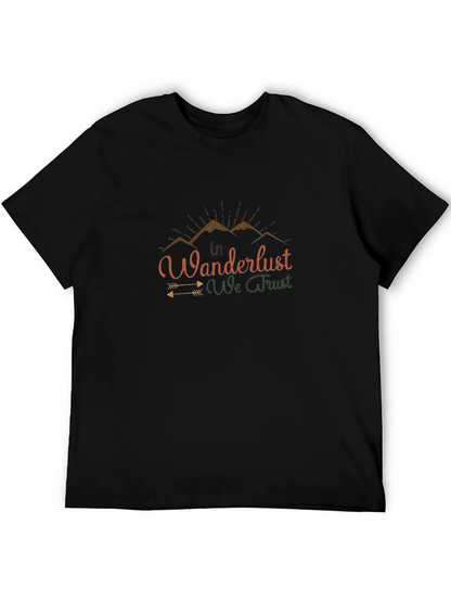 Wanderlust Graphic Tee - Black Short Sleeve