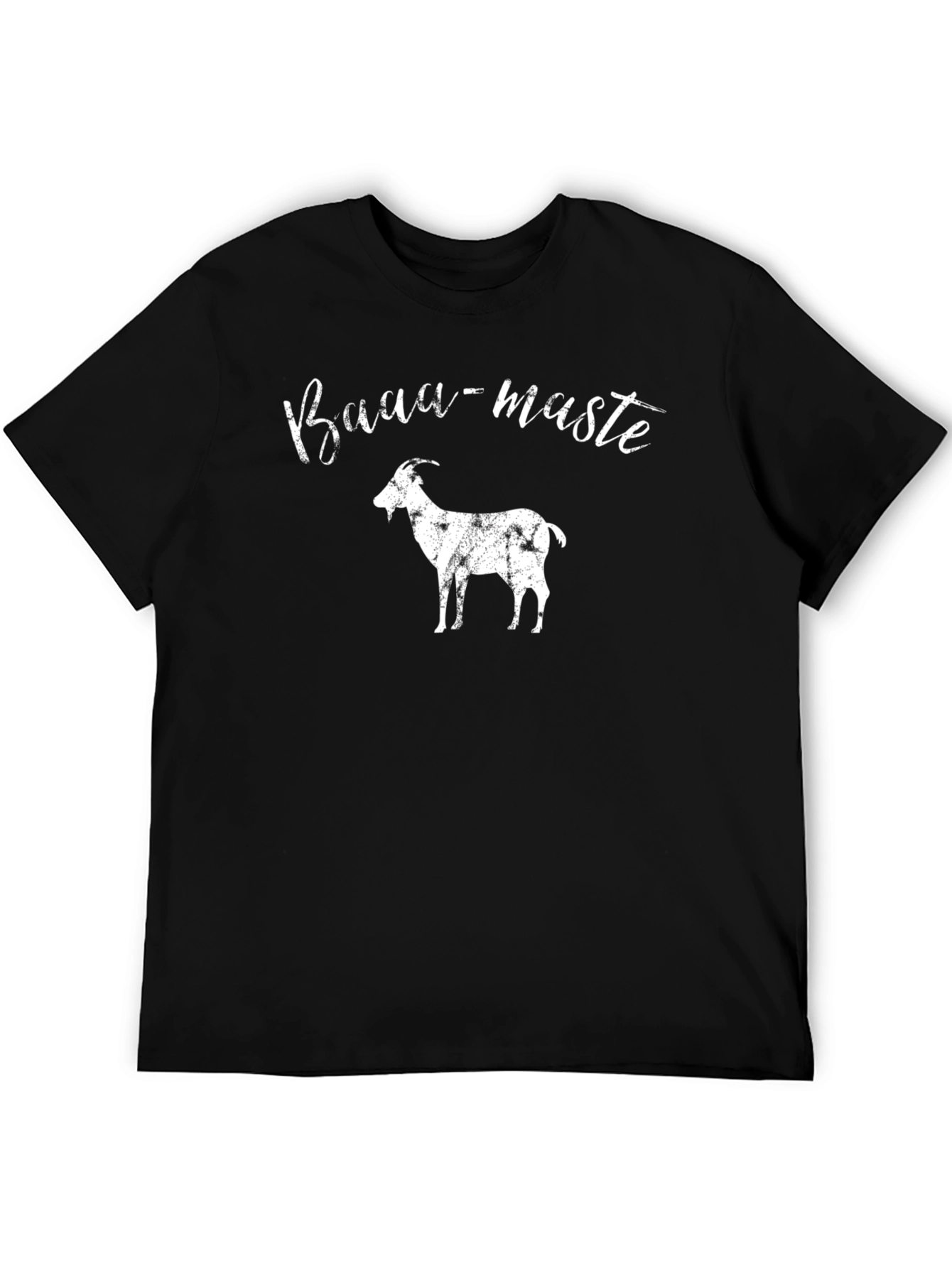 Baaa-maste Goat Graphic Black T-Shirt