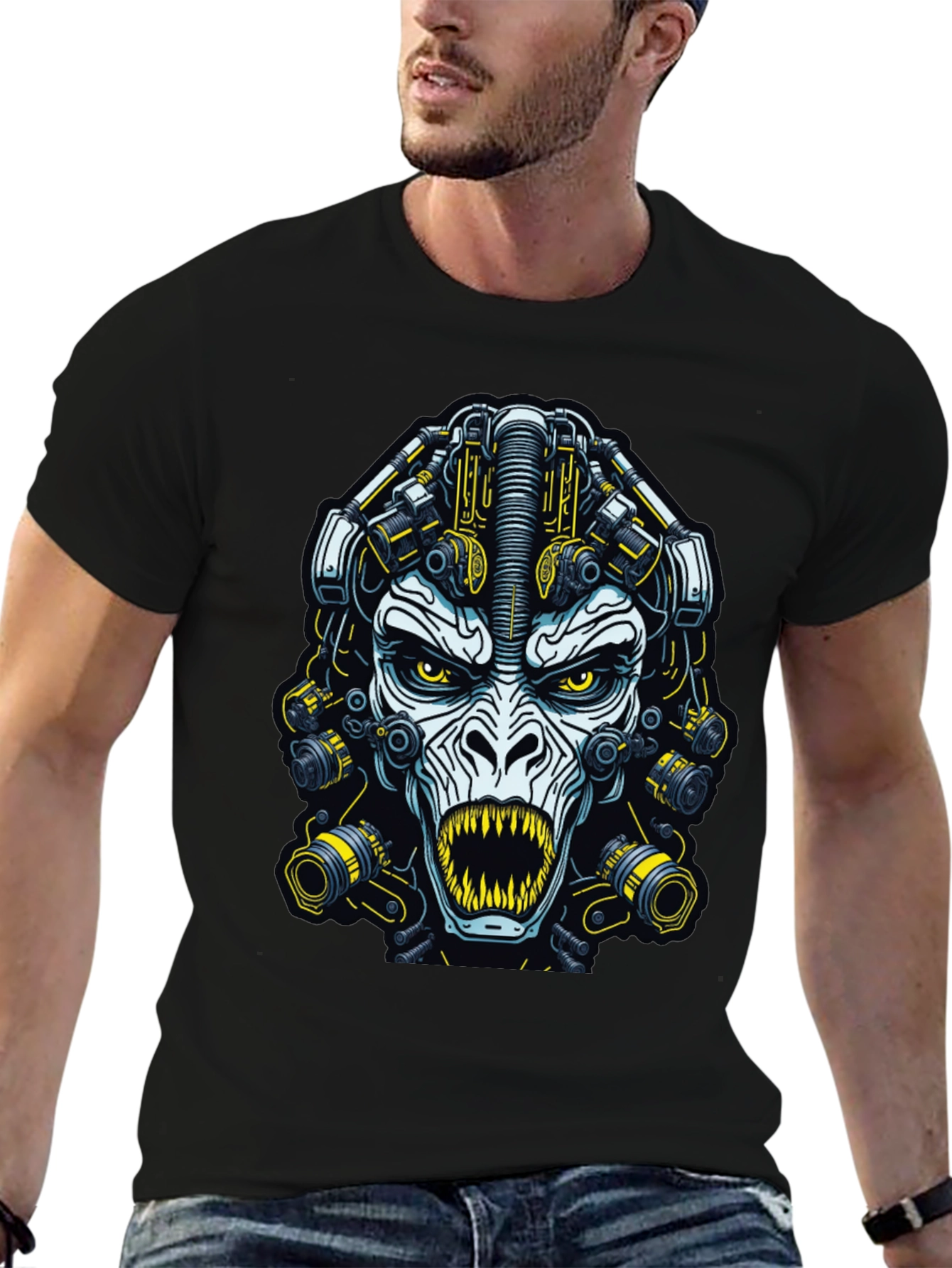 Cyberpunk Ape Graphic T-Shirt