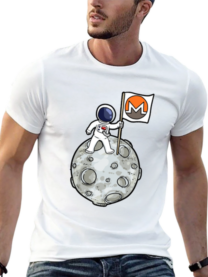 Monero Moon Landing T-Shirt - Crypto Astronaut
