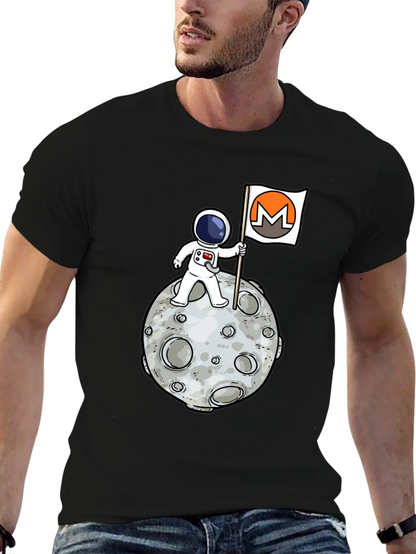 Monero Moon Landing T-Shirt - Crypto Astronaut