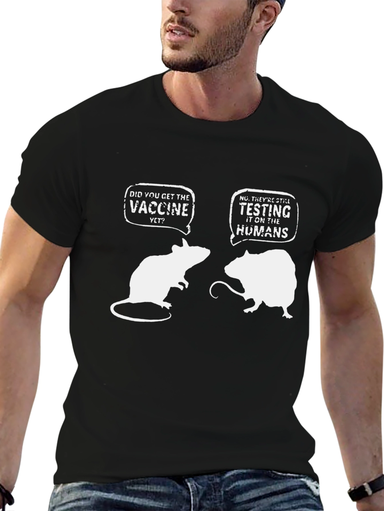 Funny Vaccine T-Shirt: Lab Rat Humor Tee