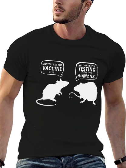 Funny Vaccine T-Shirt: Lab Rat Humor Tee