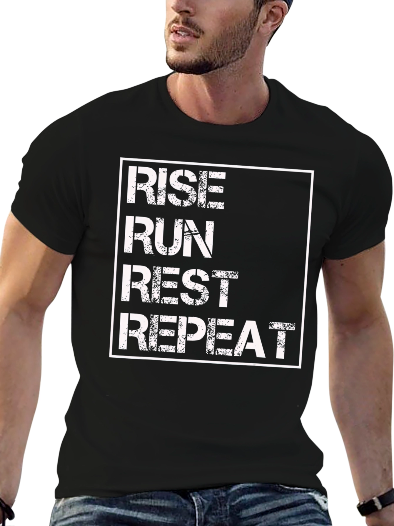 Rise Run Rest Repeat Graphic Tee