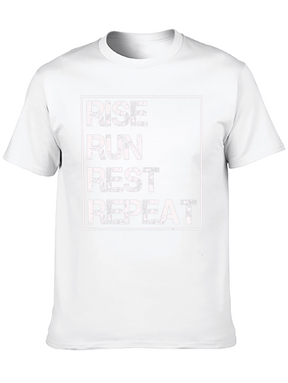 Rise Run Rest Repeat Graphic Tee