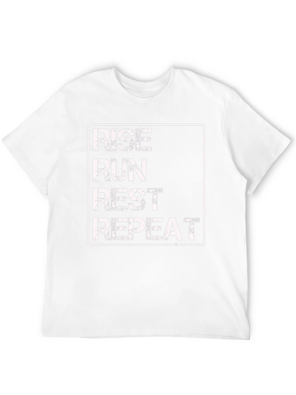 Rise Run Rest Repeat Graphic Tee
