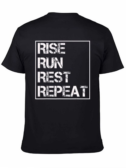 Rise Run Rest Repeat Graphic Tee