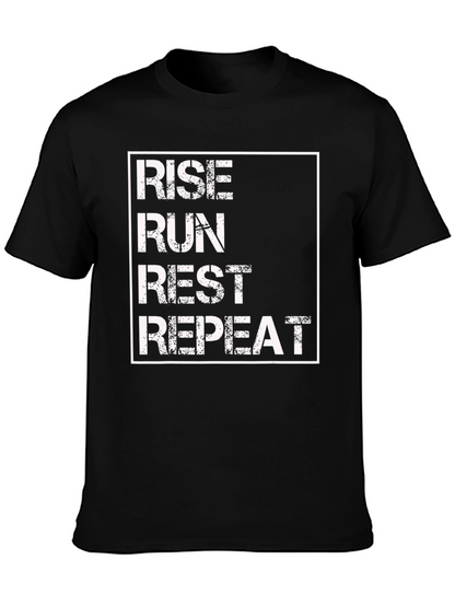 Rise Run Rest Repeat Graphic Tee