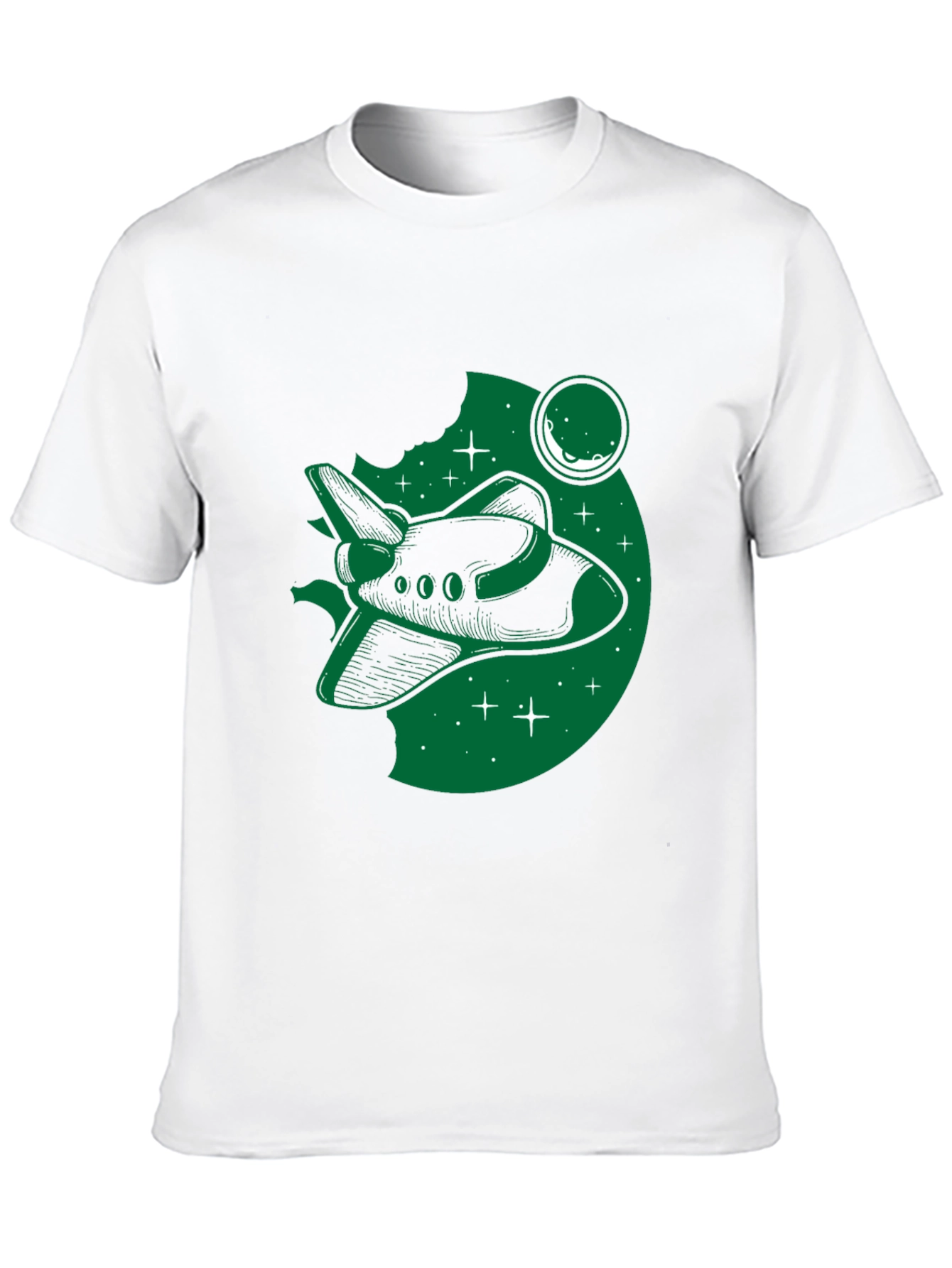 Space Shuttle Graphic T-Shirt - Black