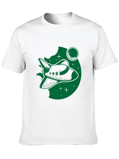 Space Shuttle Graphic T-Shirt - Black