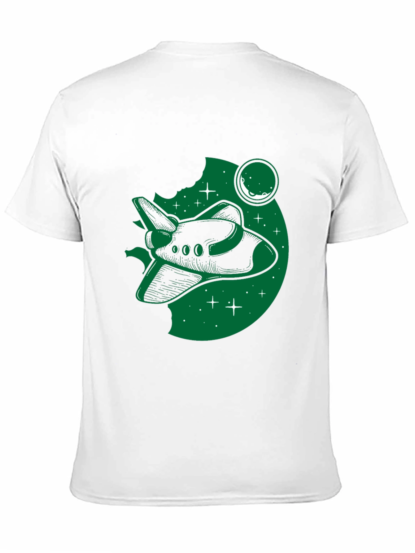 Space Shuttle Graphic T-Shirt - Black