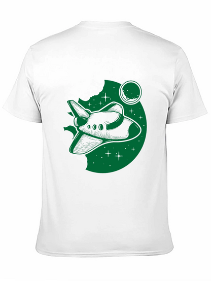 Space Shuttle Graphic T-Shirt - Black