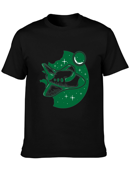 Space Shuttle Graphic T-Shirt - Black