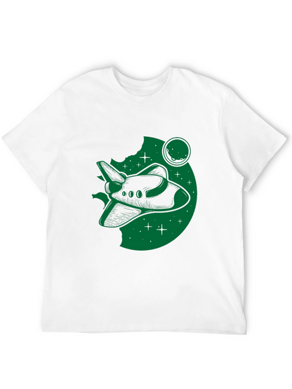 Space Shuttle Graphic T-Shirt - Black