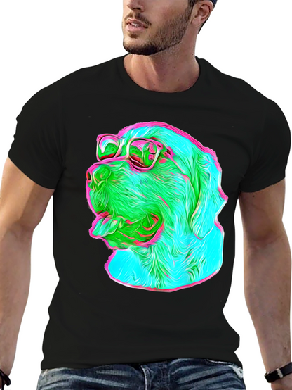 Cool Dog Tee - Sunglasses Graphic Print