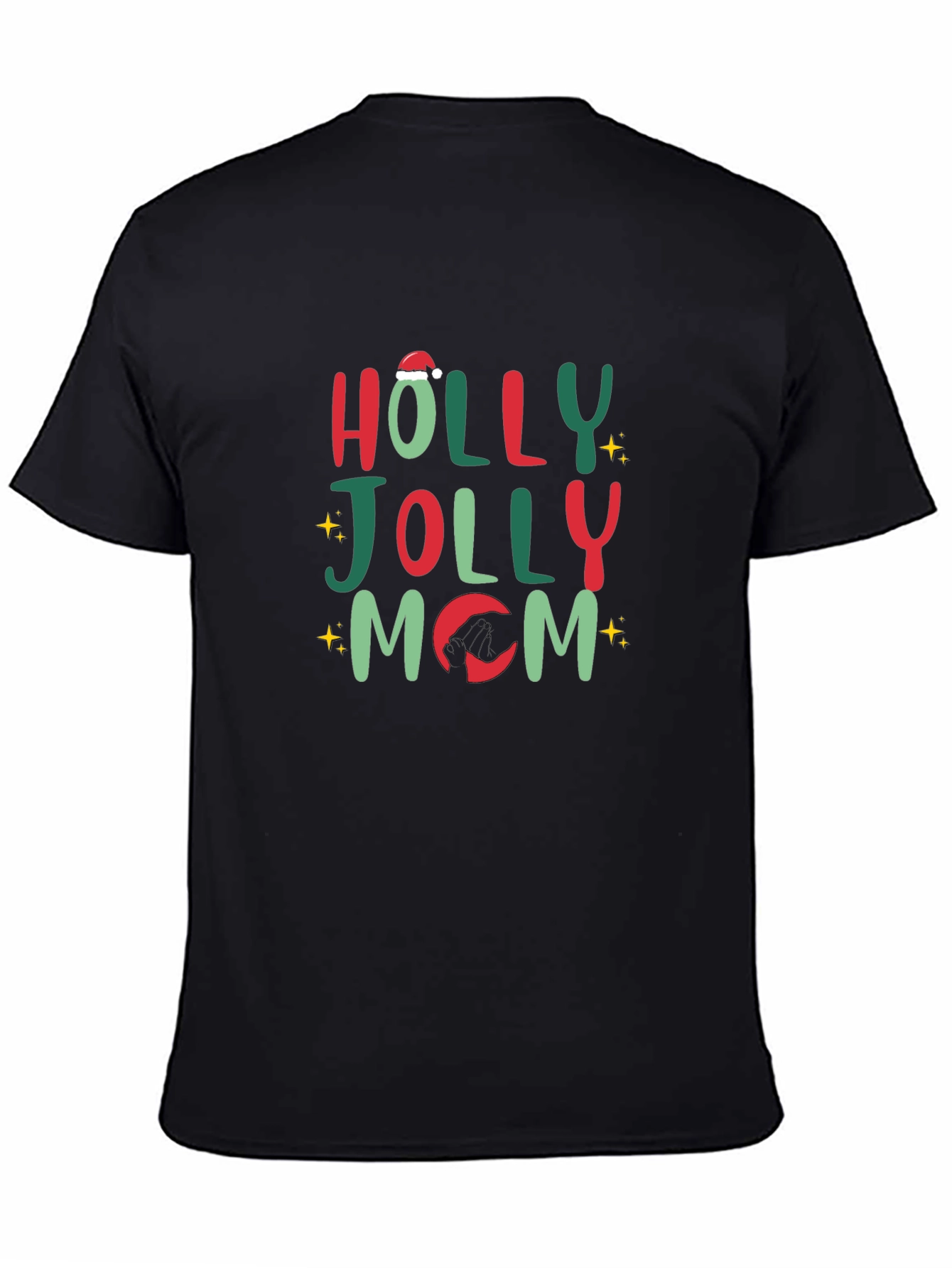 Holly Jolly Mom Christmas T-Shirt