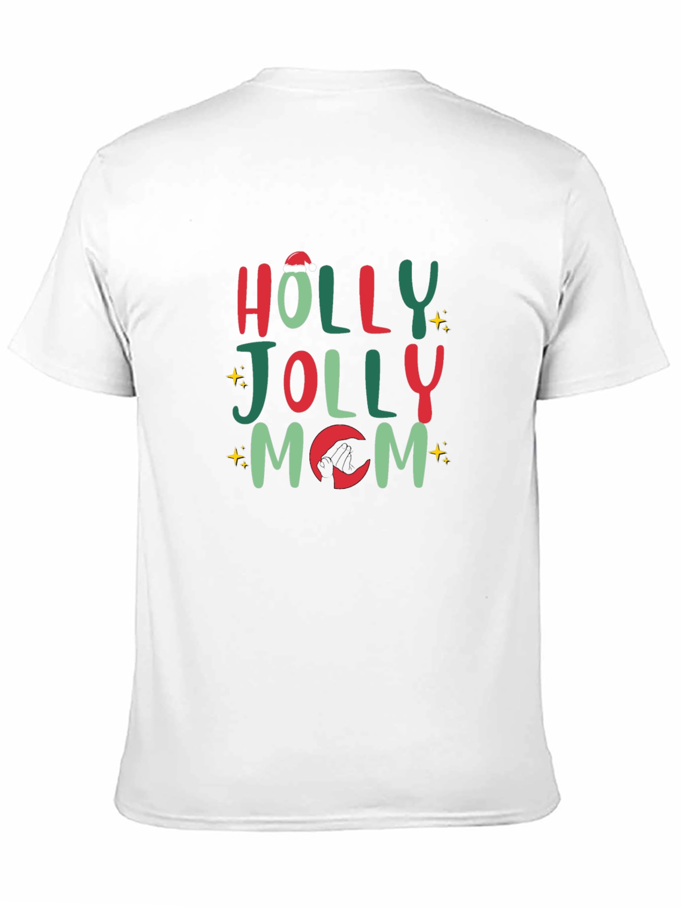 Holly Jolly Mom Christmas T-Shirt