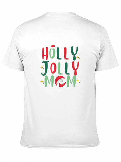 Holly Jolly Mom Christmas T-Shirt
