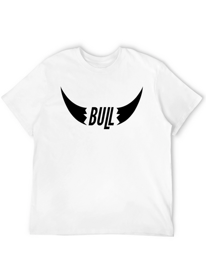Bull Horn Graphic Black T-Shirt