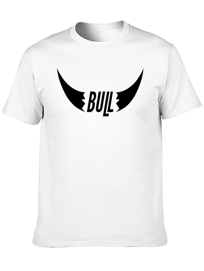 Bull Horn Graphic Black T-Shirt