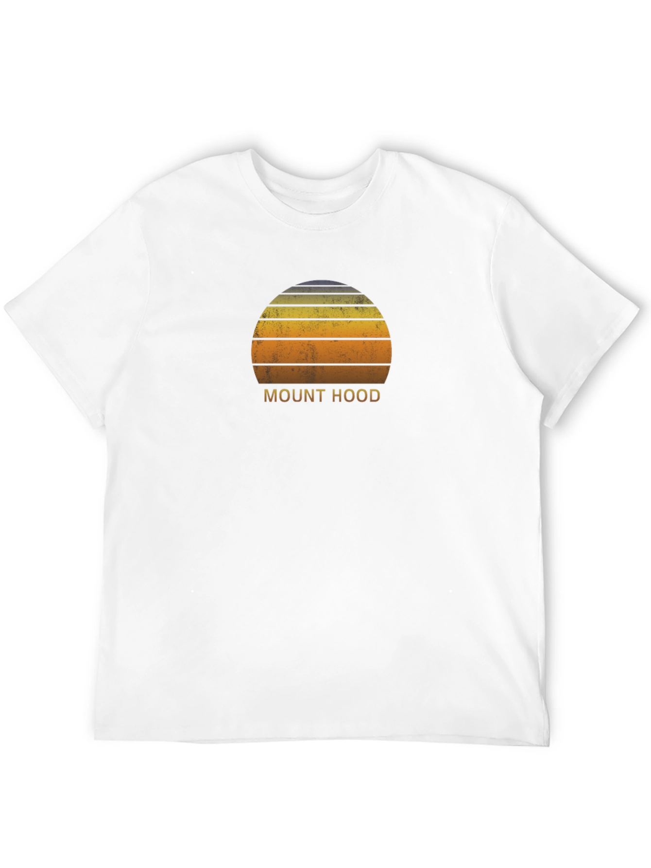 Mount Hood Retro Sunset T-Shirt - Classic Graphic Tee
