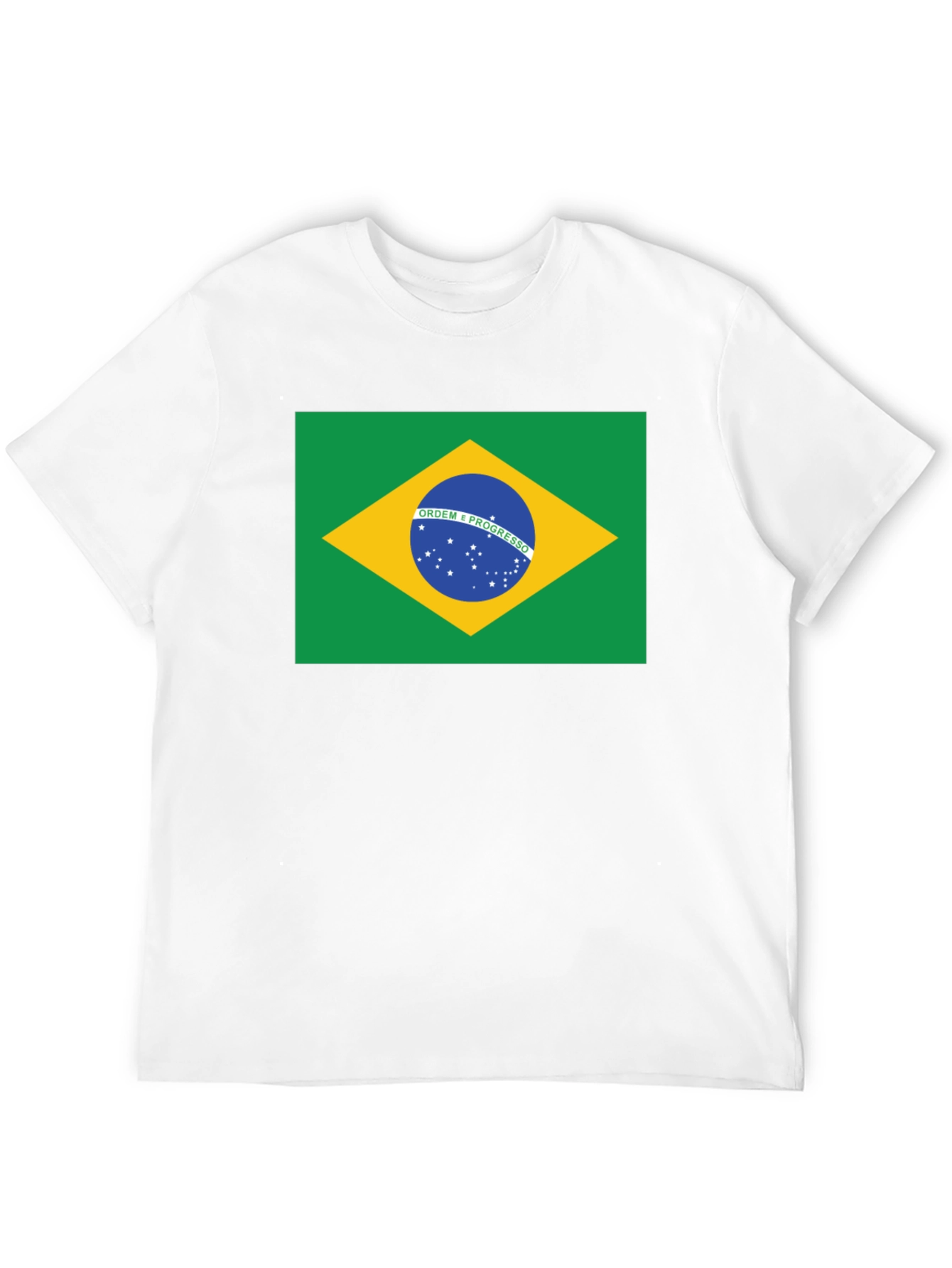 Brazil Flag Graphic T-Shirt - Black
