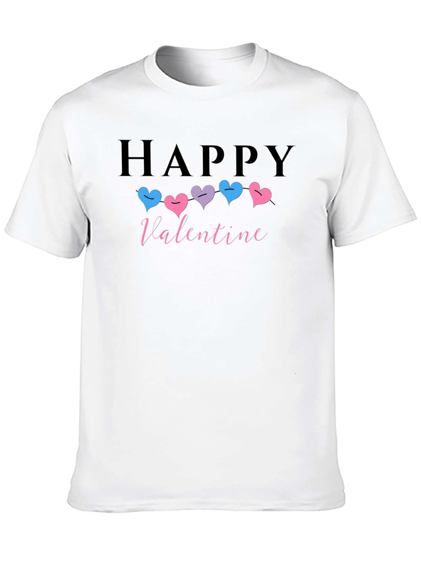 Happy Valentine T-shirt with Heart Design
