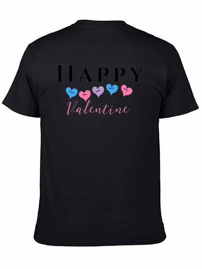 Happy Valentine T-shirt with Heart Design
