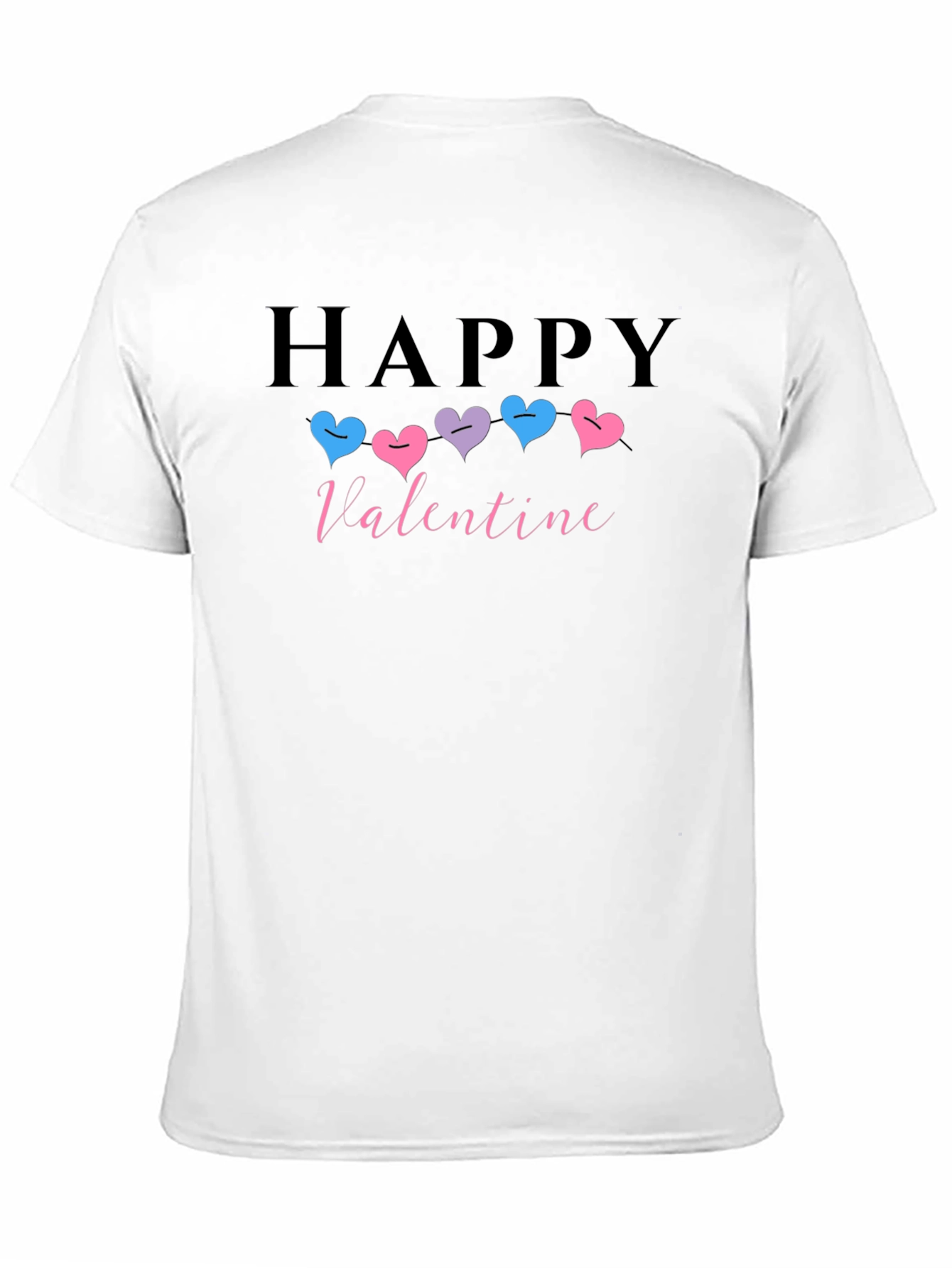 Happy Valentine T-shirt with Heart Design