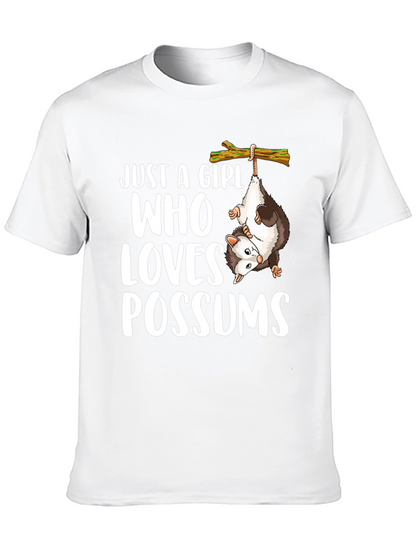 Just a Girl Who Loves Possums Graphic Tee