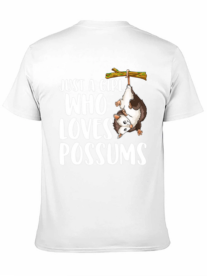 Just a Girl Who Loves Possums Graphic Tee