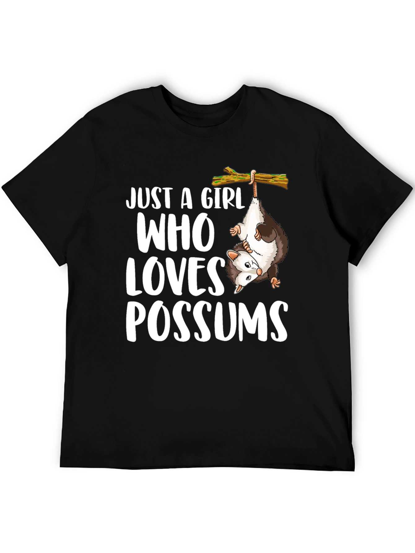 Just a Girl Who Loves Possums Graphic Tee