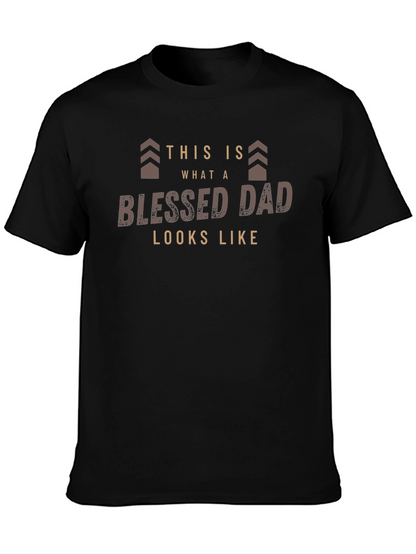 Blessed Dad Graphic Tee - Fathers Day Gift