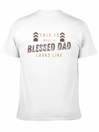 Blessed Dad Graphic Tee - Fathers Day Gift