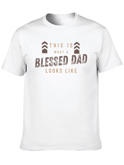 Blessed Dad Graphic Tee - Fathers Day Gift