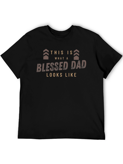 Blessed Dad Graphic Tee - Fathers Day Gift