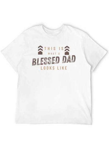 Blessed Dad Graphic Tee - Fathers Day Gift