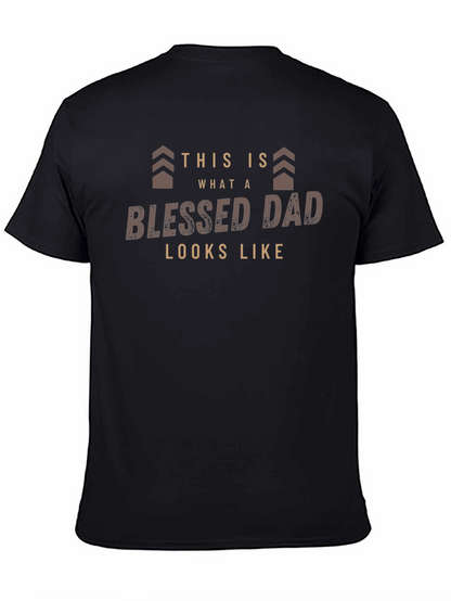 Blessed Dad Graphic Tee - Fathers Day Gift