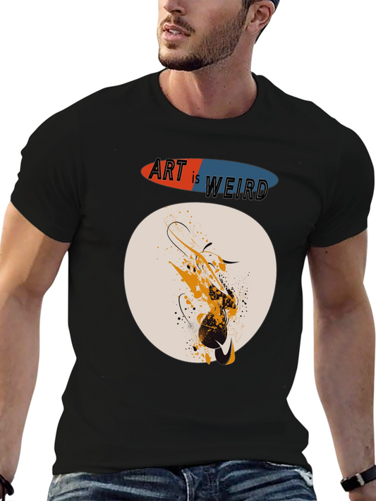 Art is Weird Graphic T-Shirt - Abstract Design Tee