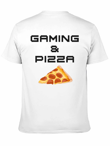 Gaming & Pizza Graphic T-Shirt