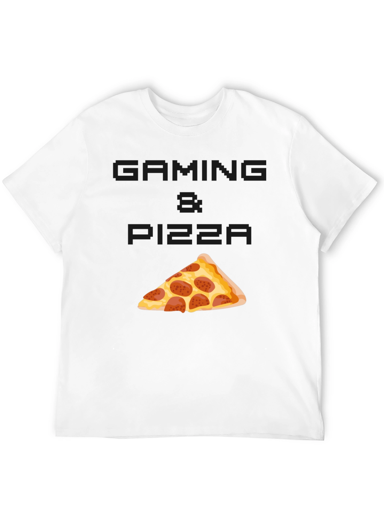 Gaming & Pizza Graphic T-Shirt