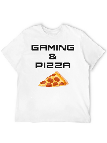 Gaming & Pizza Graphic T-Shirt