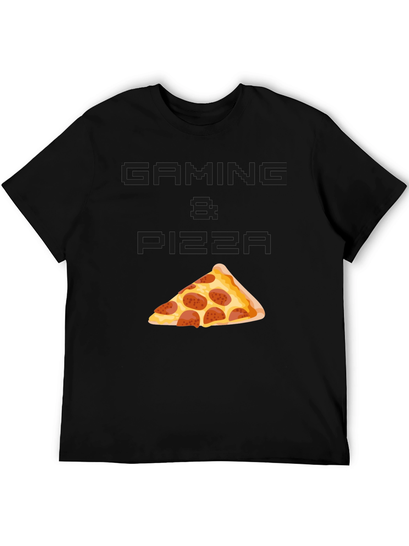 Gaming & Pizza Graphic T-Shirt